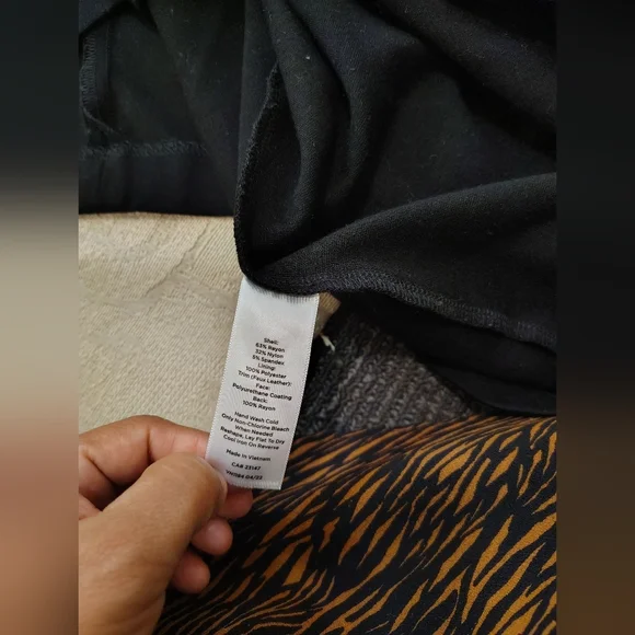 Talbots Black Midi Dress with Button Detail - Picture 6 of 6